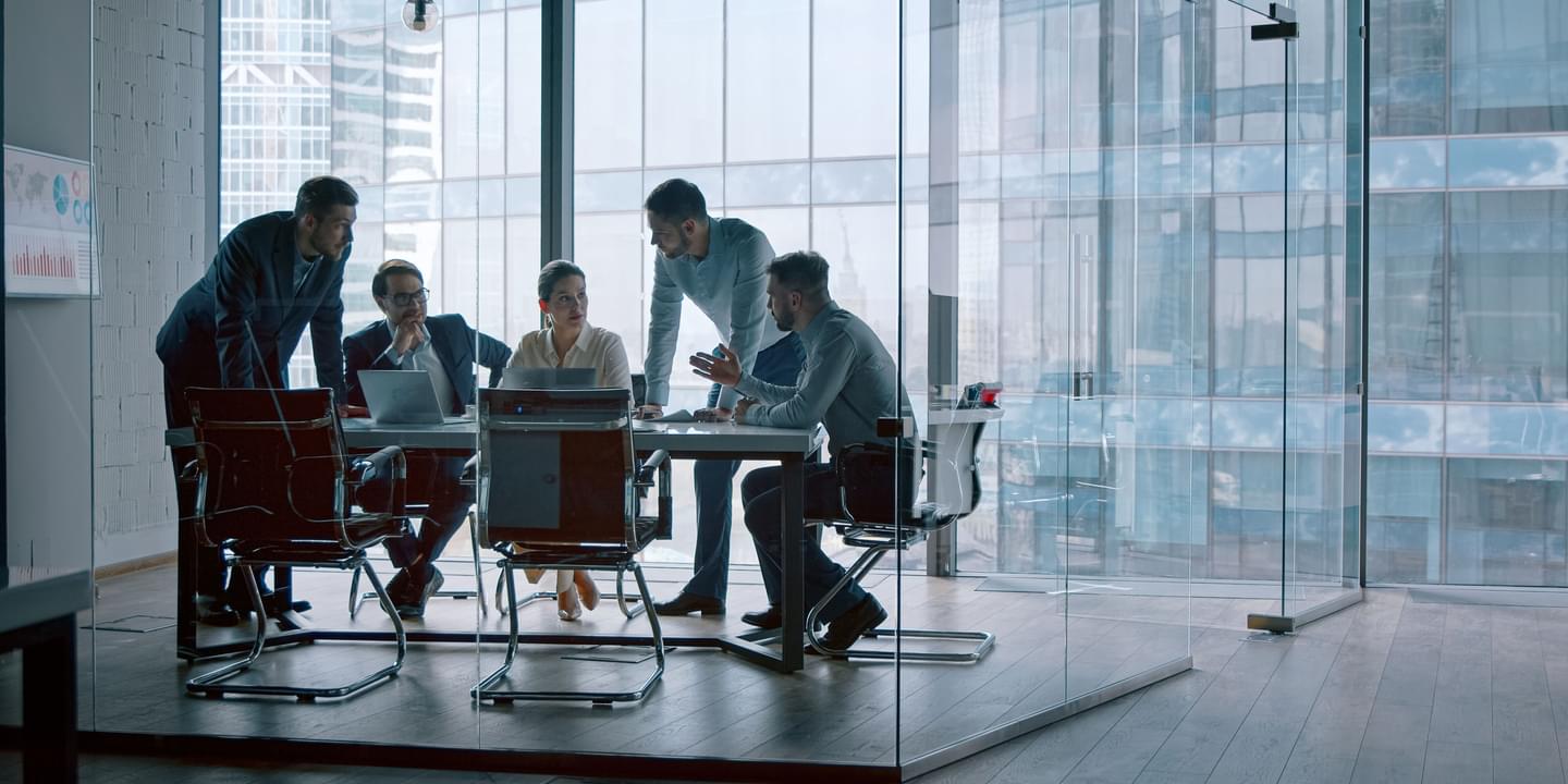 Technology Meeting In A Conference Room