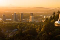 An ariel view of Portland Oregon