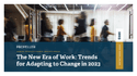 The first page and cover of the Propeller 2023 People and Change Insights eBook with the Propeller logo and the words "The New Era of Work: Trends for Adapting to Change in 2023" book title.